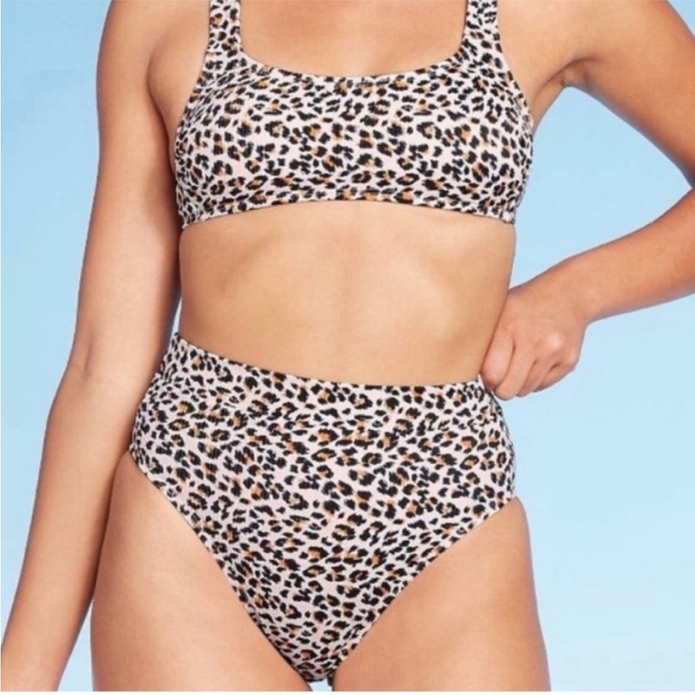 MLeopard Print Bikini Set